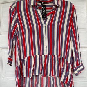 Velvet Heart Loose Flowing Striped blouse